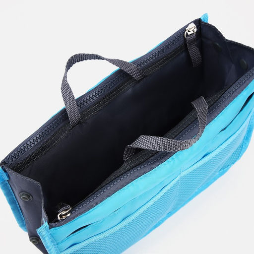 Косметичка-органайзер на молниях, цвет голубой - Simaland фото 4