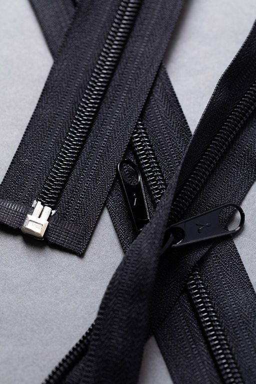 Молния Спираль р/м GAMMA G105. 200 см тип 5 разъёмная однозамковая 2-х язычковая 10 шт ЧЕРНЫЙ №310