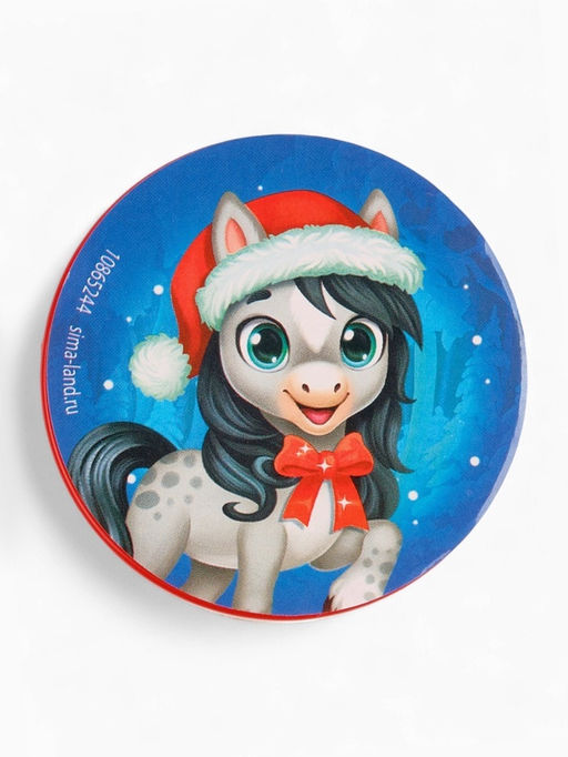 Пружинка радуга Новогодняя лошадь, d=5 см, МИКС - Funny toys фото 11