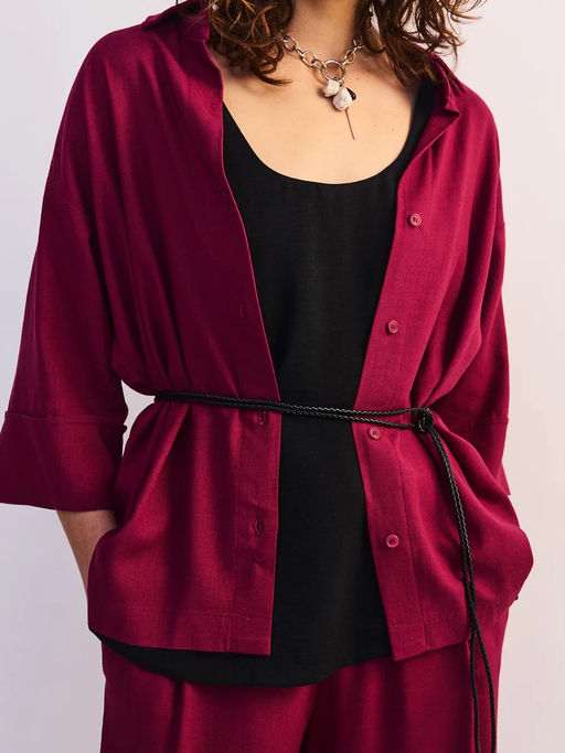 Льняная блуза свободного кроя / Zarina