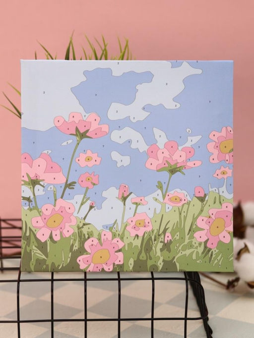 Картина по номерам на подрамнике Draw Me! Poppies, (20*20 см)