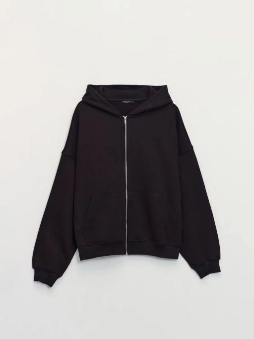 Худи relax fit на молнии / Zarina