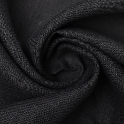 Шторы для кухни с завязками «Этель» Linen collection grey,145×180 см - 2 шт.,100% лён