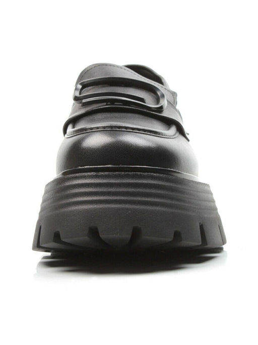 03-5932 BLACK Лоферы женские (натуральная кожа)