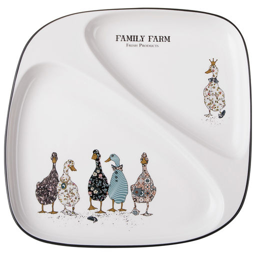 ТАРЕЛКА ОБЕДЕННАЯ LEFARD FAMILY FARM 2 СЕКЦИИ 26*2,5 СМ