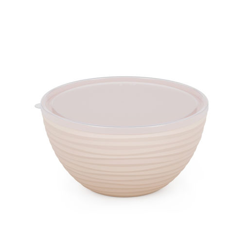 Миска с крышкой "Оазис" п/эт. 2,5л (бежевый)