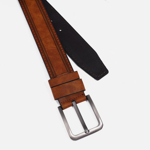 Ремень мужской, ширина 4 см, винт, пряжка металл, цвет коричневый - Simaland фото 2