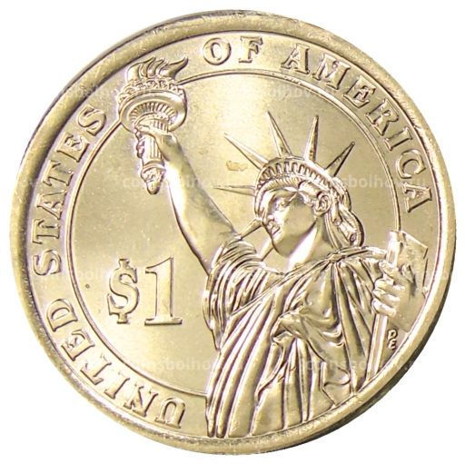 Монета 1 доллар 2015 года D США 34-й президент США Дуайт Эйзенхауэр