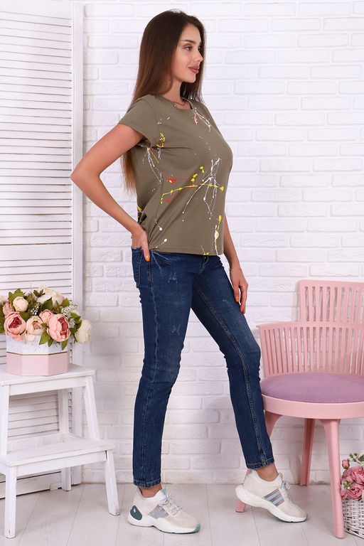 Футболка Натали 71022 полуприлегающая из хлопка  фото 12