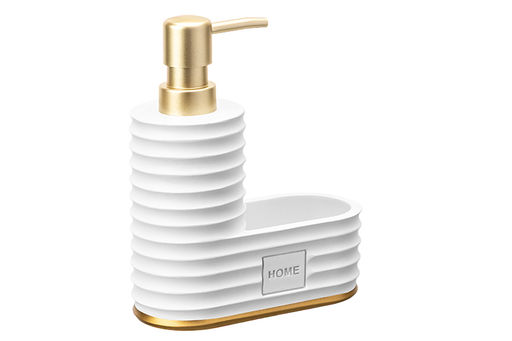 Диспенсер 200 мл 14*6,7*18 см HOME белый, с отделением для губки - Elan gallery фото 6