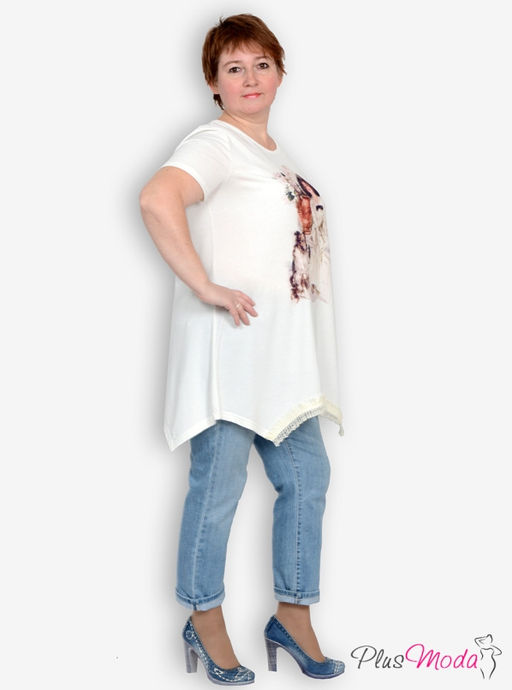 Туника Модель №28 размеры 52-72 - Plusmoda фото 4