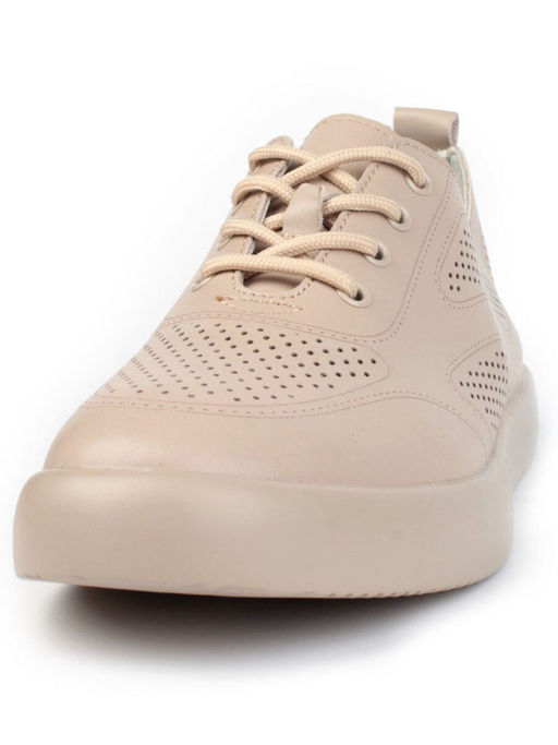 05-YD20-2D DK. BEIGE Кроссовки женские (натуральная кожа)