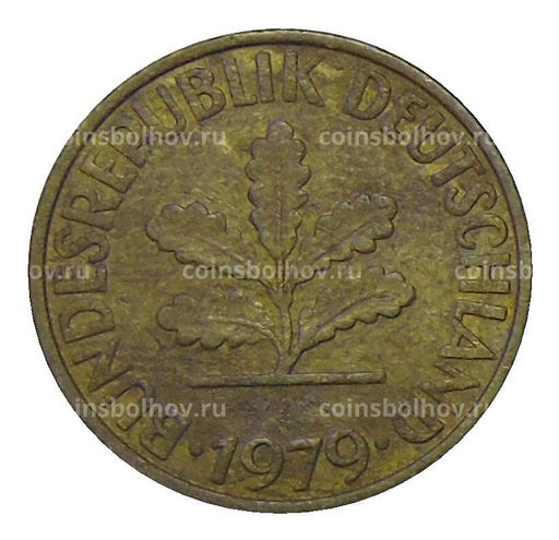 Монета 10 пфеннигов 1979 года F Германия