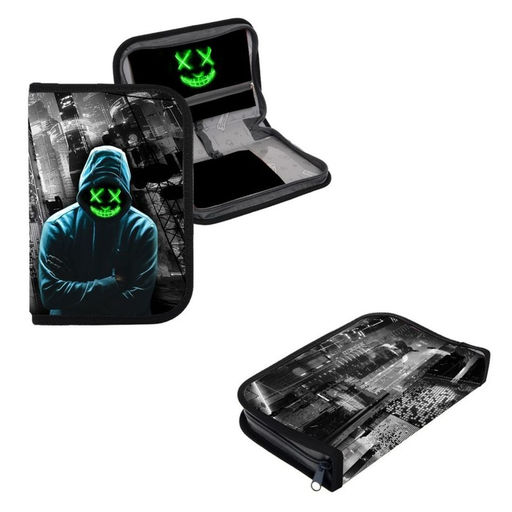 Цена за 5 шт. Пенал школьный, 1 секция, 14×21×4 см «Маска»