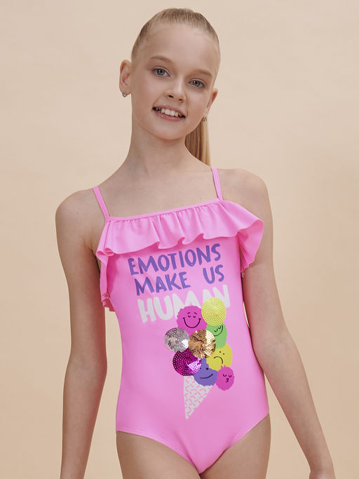 PELICAN, купальник для девочек, Розовый