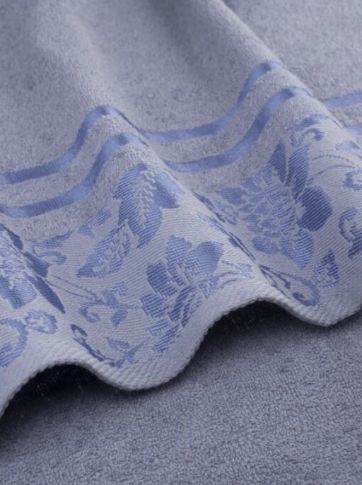 Набор махровых полотенец Дуэт-серый 2 шт ( 50*90 см,70*140 см) хлопок 100% - Лен поволжья фото 4