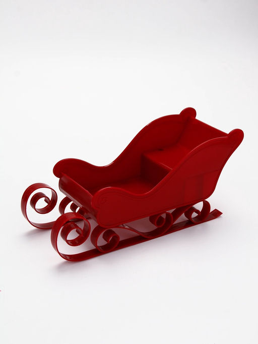 Подарочный набор новогодний в санях: гель для душа 2 шт., соль для ванны и мочалка, URAL LAB