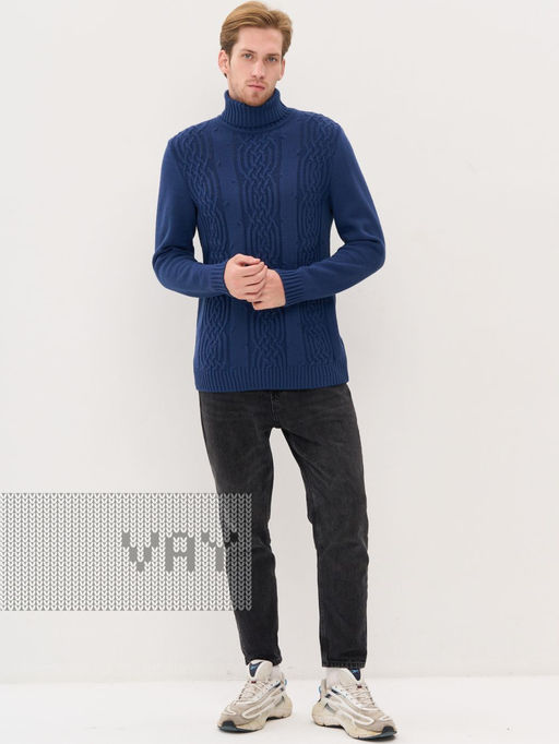 Свитер мужской 5242-12381. 8400277 индиго