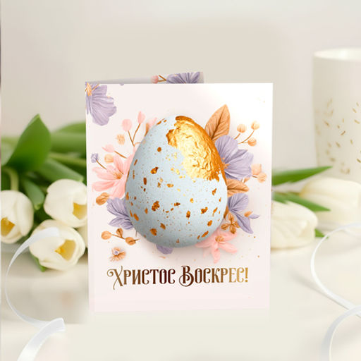 цена за 2 шт Мини-открытка с шоколадом Христос Воскрес! - 8 чудо фото 2