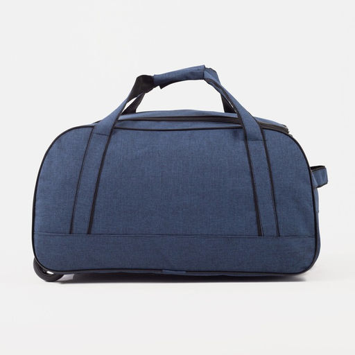 Сумка дорожная на колёсах, отдел на молнии, наружный карман, цвет синий - Simaland фото 2