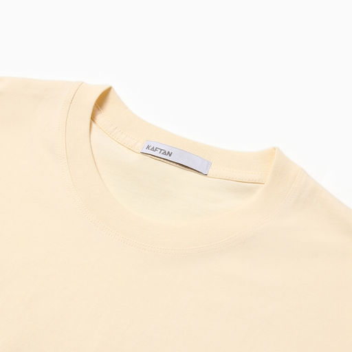 Футболка женская KAFTAN: Basic line, молочная, размер 40-42