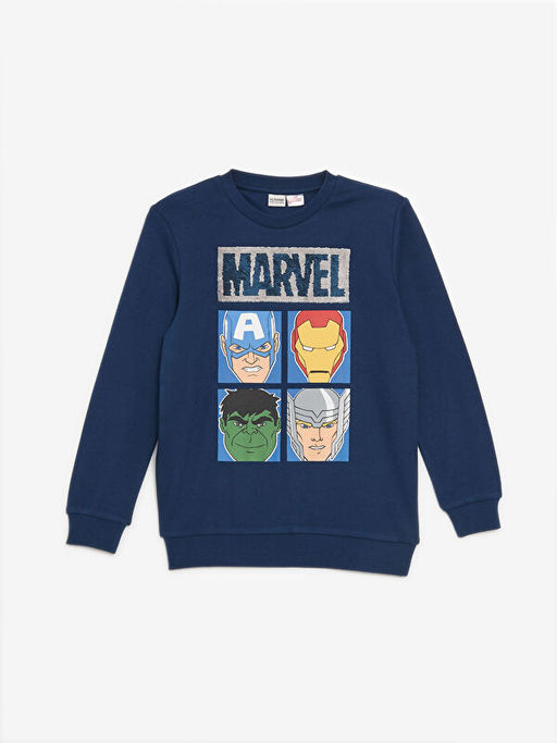 Bisiklet Yaka Hulk Bask?l? Erkek ?ocuk Ti??rt - Waikiki фото 3