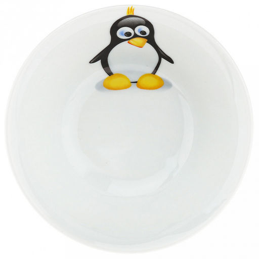 Салатник фарфоровый Пингвинчики 360мл, д14,5см, h5см, форма Идиллия (Беларусь) - Домашняя мода фото 2
