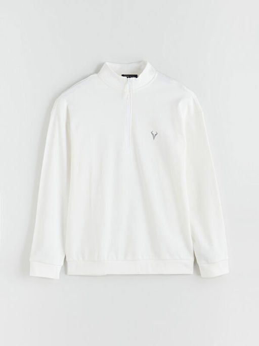 Dik Yaka Erkek Sweatshirt