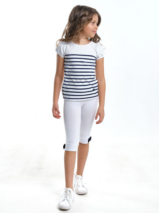 Футболка для девочки UD 0737 белый - Mini maxi фото 4