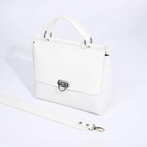Сумка женская TEXTURA, мессенджер, средний размер, цвет белый  фото 7