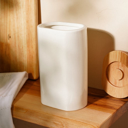 Банка для сыпучих SL Home «Тренто», 1 л, 11×7.5×18.5 см, фарфор, белая