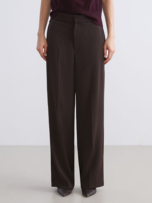 Standart Fit ?spanyol Pa?a Kad?n Pantolon