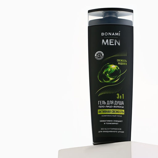 Гель для душа for men 3 в 1 400 мл, BONAMI  фото 6