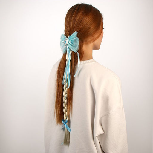 Коса на зажиме Снежная принцесса, 50 см - Simaland фото 6