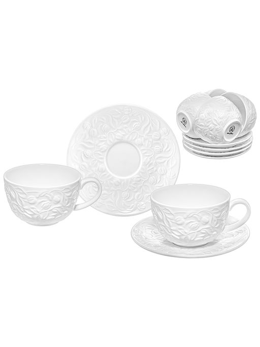 Чайный набор 12 пр. 300 мл 13*10*6,5 см Тюльпаны, фарфор - Elan gallery фото 3