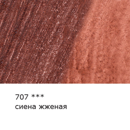 VISTA-ARTISTA Gallery VGWP Карандаш акварельный художественный заточенный 6 шт. 707 Сиена жженая (Burnt Sienna)