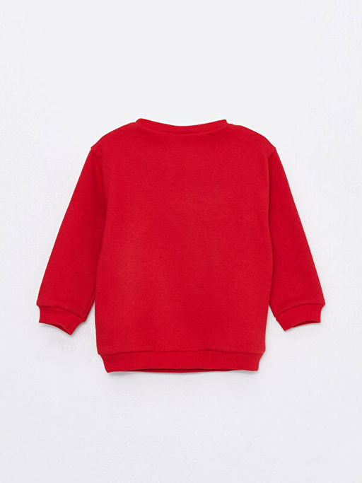 Bisiklet Yaka Uzun Kollu Y?lba?? Temal? Erkek Bebek Sweatshirt - Waikiki фото 2