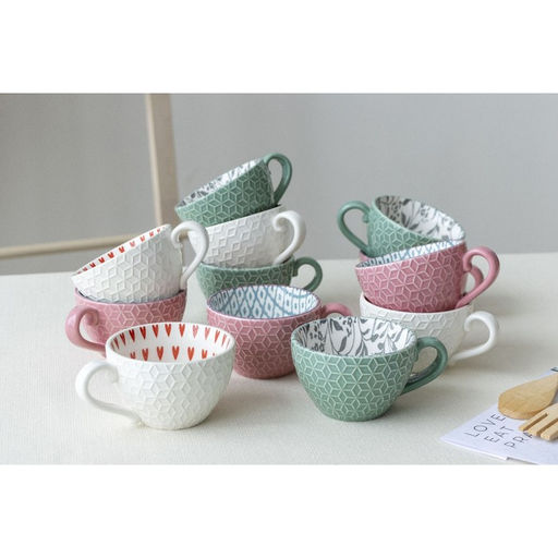 Кружка керамическая «Листья», 290 мл