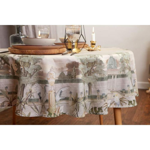 Скатерть Этель Райский сад d=150 +/-3 см  фото 6