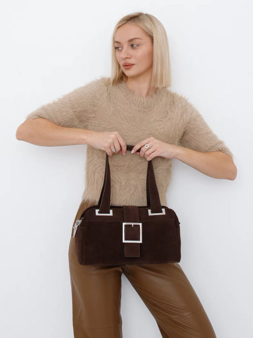 Сумка 0873CF coffee Polina&Eiterou