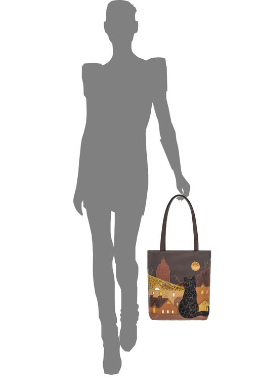 Сумка с аппликацией ДС-517-303 мокко - Protege фото 6