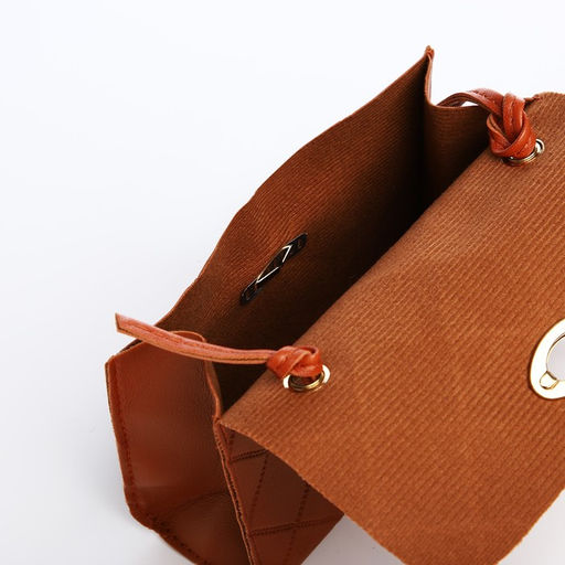 Сумка детская на застёжке, цвет коричневый - Simaland фото 3