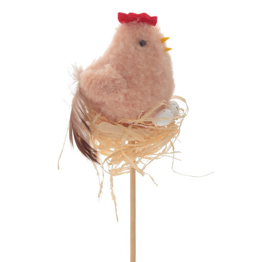 Изделие декоративное (вставка) Курочка/Петушок, L6 W5 H27 см, 2в. - Remeco фото 4