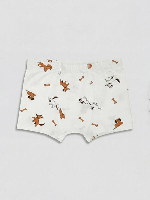 Bask?l? Erkek ?ocuk Boxer 3l?