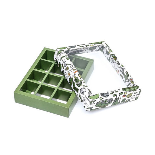 Цена за 2 шт. Коробка для 12 конфет 23 Февраля 19?15?3.6 см