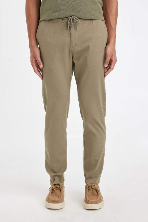 Хлопковые брюки скинни Jogger - Defacto фото 5