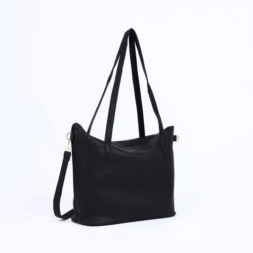 Сумка-тоут на молнии, цвет чёрный - Simaland фото 3