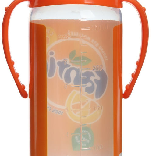Бутылочка для кормления малыша M&B Fantic, классическое горло, с ручками, от 3 мес., 250 мл., цилиндр