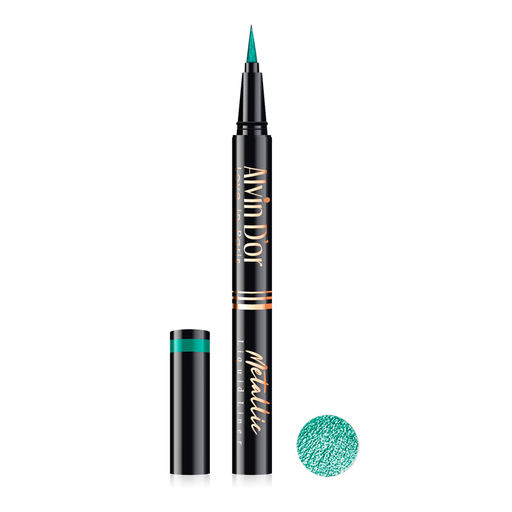 Alvin Dor AD-52 Лайнер стойкий для век металлик metallic liquid liner 24h high тон 08бирюзовый