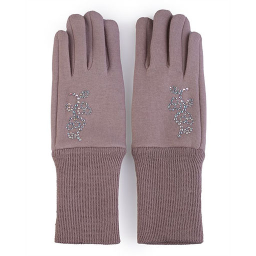 Перчатки подростковые трикотажные с отворотом